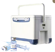 PU made with hard PVC outer covering. Range: 2 to 8°C, 15 to 25°C, -20°C and -70°C Sizes: Start from 10Liters to 79Liters.